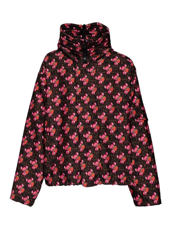 MOSCHINO: ダウン・ハイテクジャケット - ダウンジャケット - マルチカラー