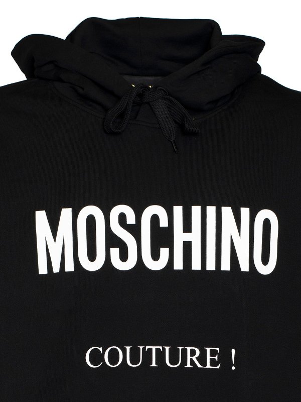 Cotton hoodie shop online: MOSCHINO