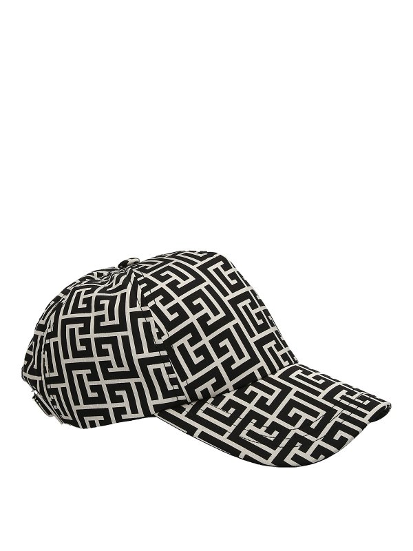 Balmain: hats & caps online - Monogram logo cap