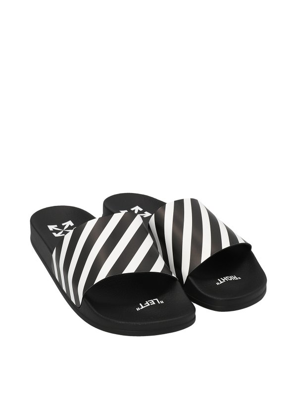 OFF-WHITE: flip flops online - Diagonal slides