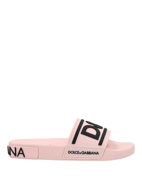 DOLCE & GABBANA: ciabattine mare - Ciabatte logo