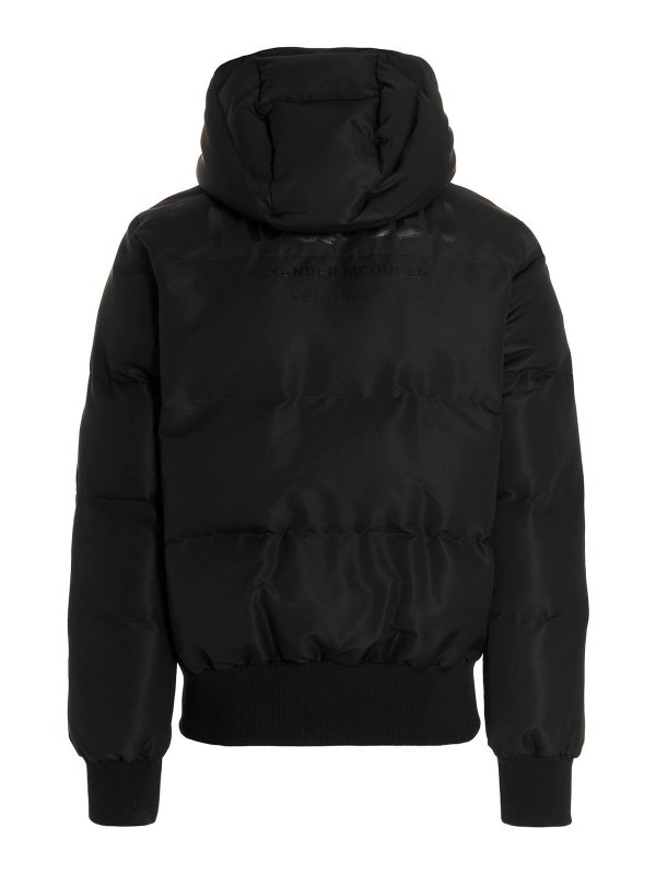 ALEXANDER MCQUEEN: padded jackets online - Printed hooded down jacket