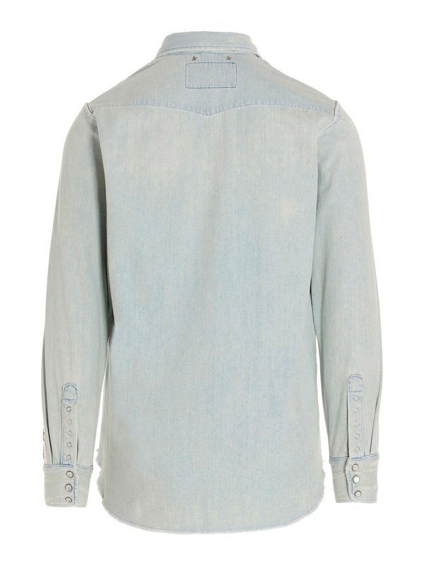 GOLDEN GOOSE: shirts online - Bleached denim shirt