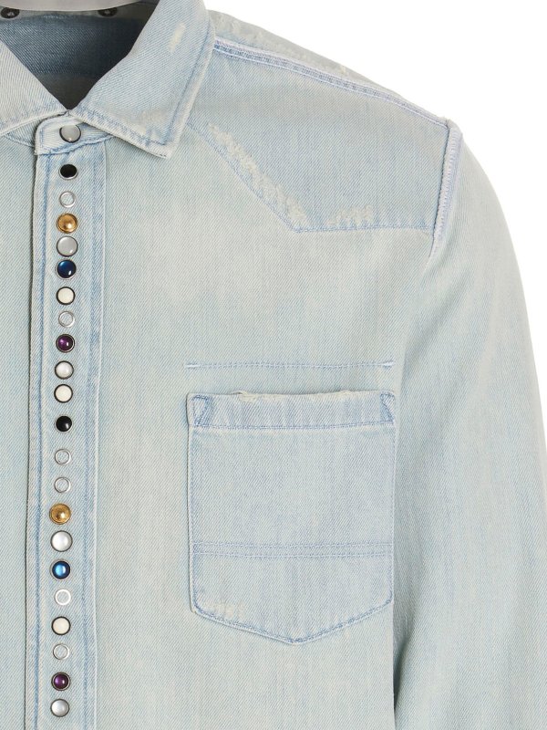 iKRIX GOLDEN GOOSE: shirts - Bleached denim shirt