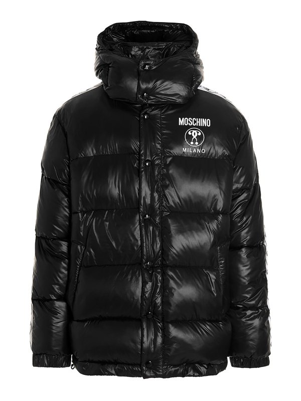 MOSCHINO: Chaquetas y Chaquetones acolchados - Double Question Mark - Multicolor