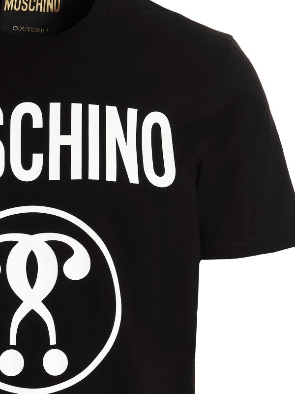 The Best Shops MOSCHINO: t-shirts - Double question mark t-shirt