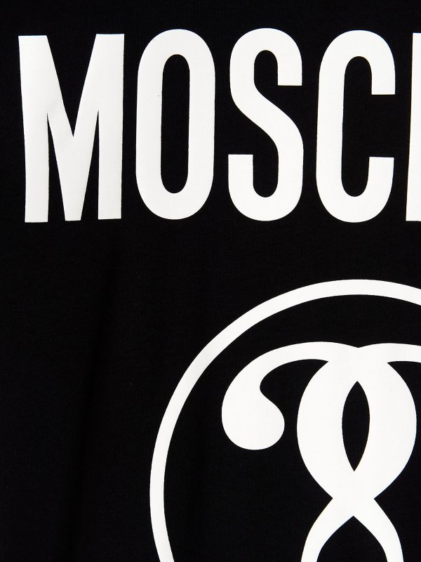 Double question mark t-shirt shop online: MOSCHINO