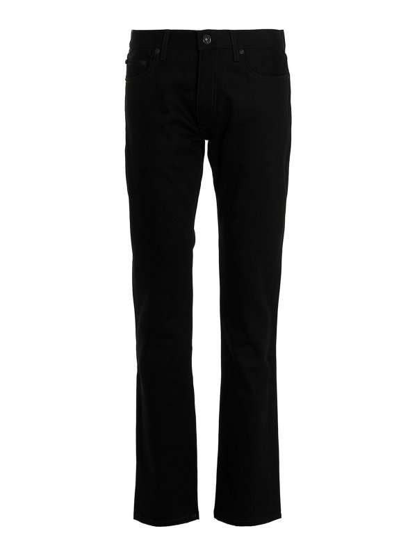 OFF-WHITE: straight leg jeans - Diagonal jeans