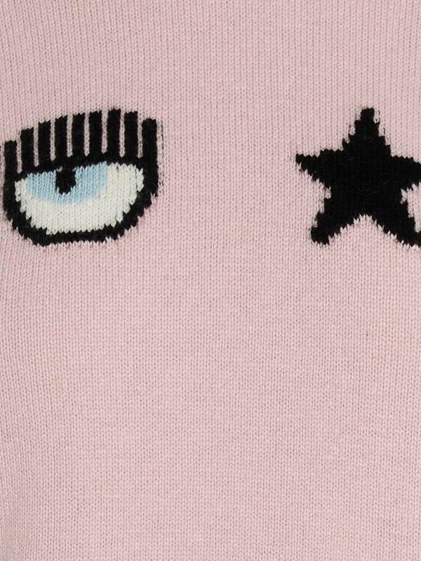 Rollkragenpullover - Rosa shop online: CHIARA FERRAGNI