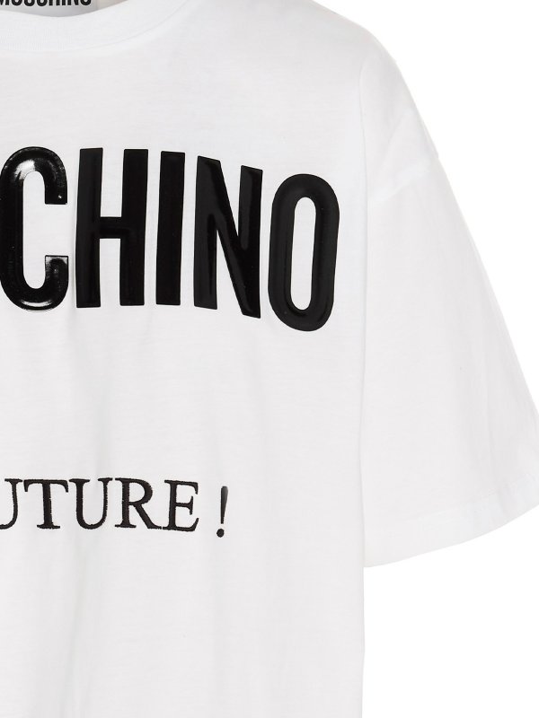 Moschino Logo t-shirt - White - Women | 071255414001 | thebs.com Moschino Logo t-shirt - White - Women | 071255414001 | thebs.com