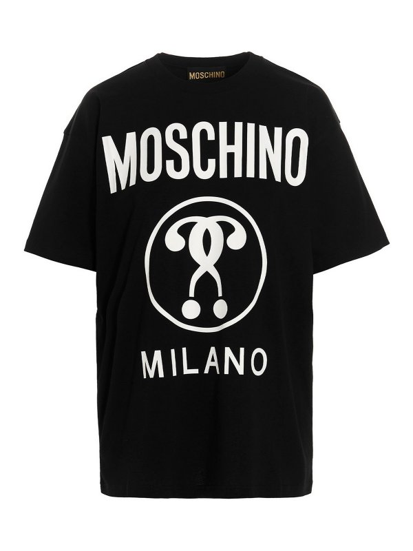 MOSCHINO: t-shirt - T-shirt Double Question Mark