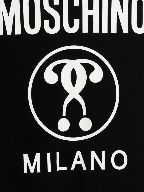 T-shirt Double Question Mark shop online: MOSCHINO
