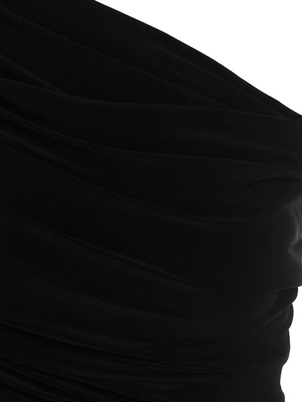 iKRIX Norma Kamali: Knielange Kleider - Knielanges Kleid - Schwarz