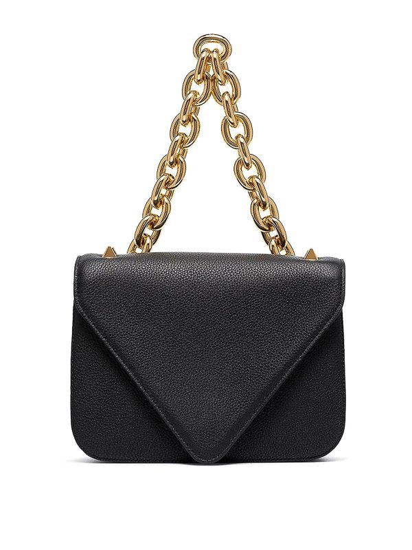 BOTTEGA VENETA: cross body bags - Leather flap bag