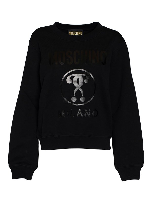 MOSCHINO: Sweatshirts und Pullover - Sweatshirt - Schwarz