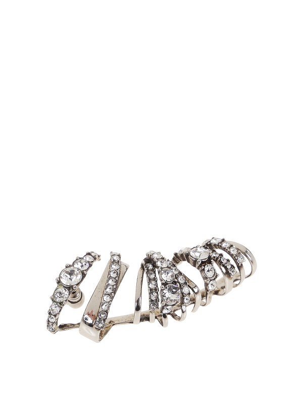 ALEXANDER MCQUEEN: イヤリング - イヤリング - 銀