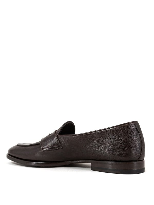 iKRIX TAGLIATORE: Loafers & Slippers - Hammered leather loafers