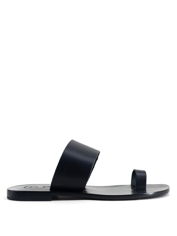 CAPRI POSITANO: sandals - Leather flat sandals