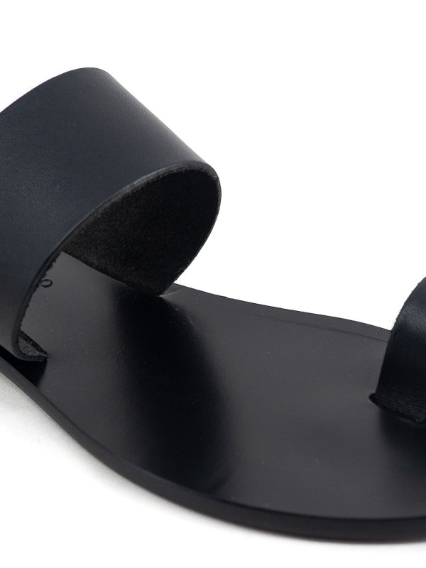 Leather flat sandals shop online: CAPRI POSITANO