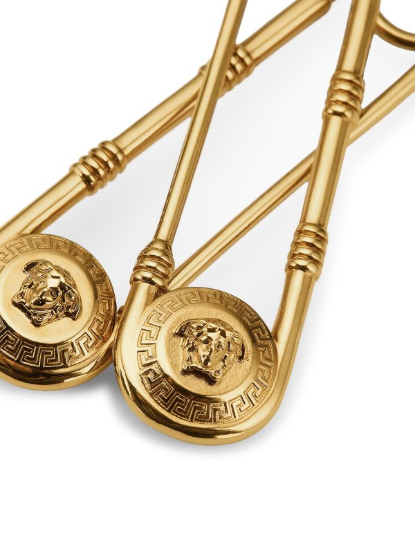 VERSACE: Earrings online - Gold tone earrings