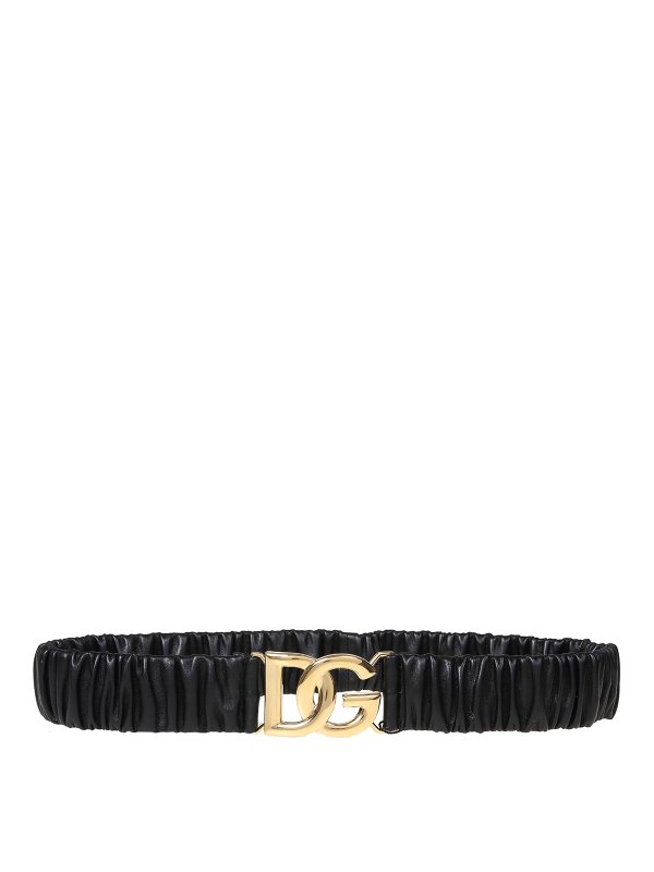 DOLCE & GABBANA: belts - Elasticated nappa belt