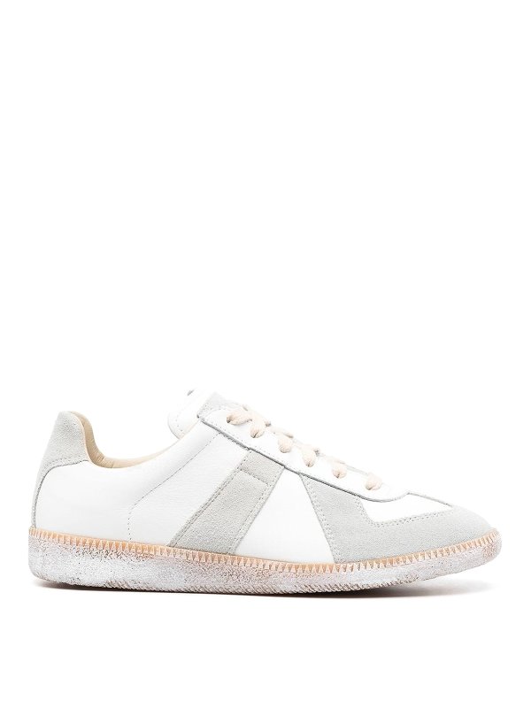 Maison Margiela: Chaussures de sport - Baskets - Blanc