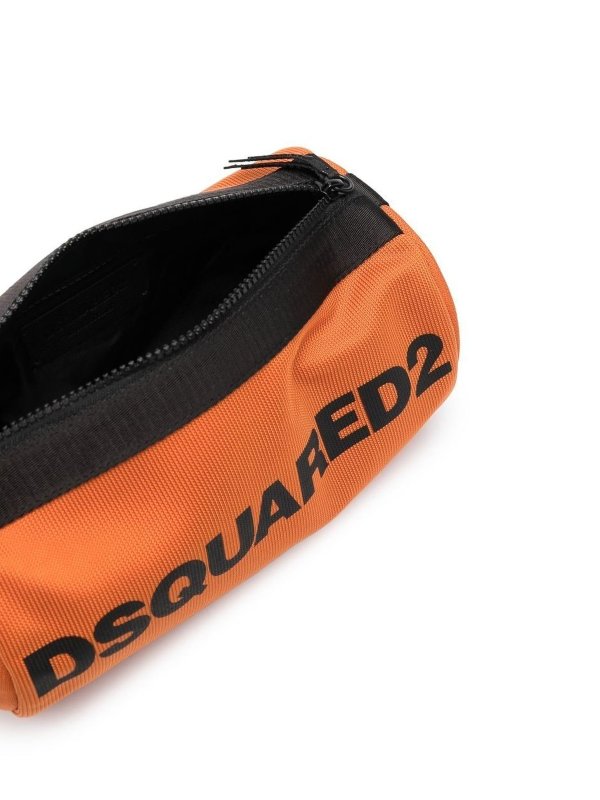 Logo-print wash bag shop online: DSQUARED2