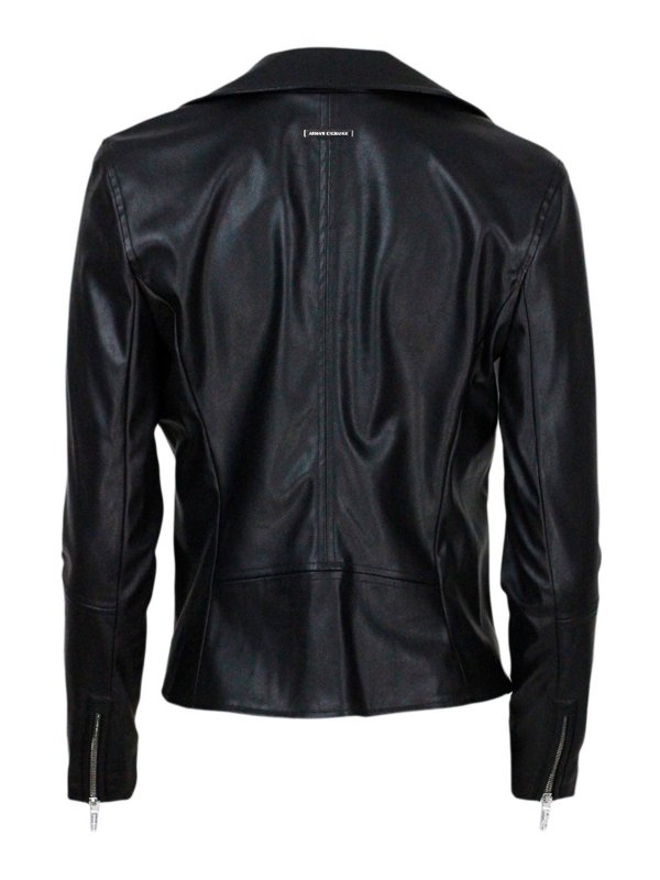 ARMANI EXCHANGE: leather jacket online - Faux leather jacket