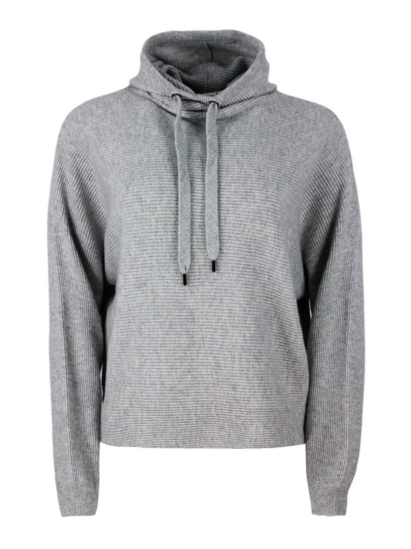 BRUNELLO CUCINELLI: Col roulé & Col polo - Pull Col Roulé - Gris