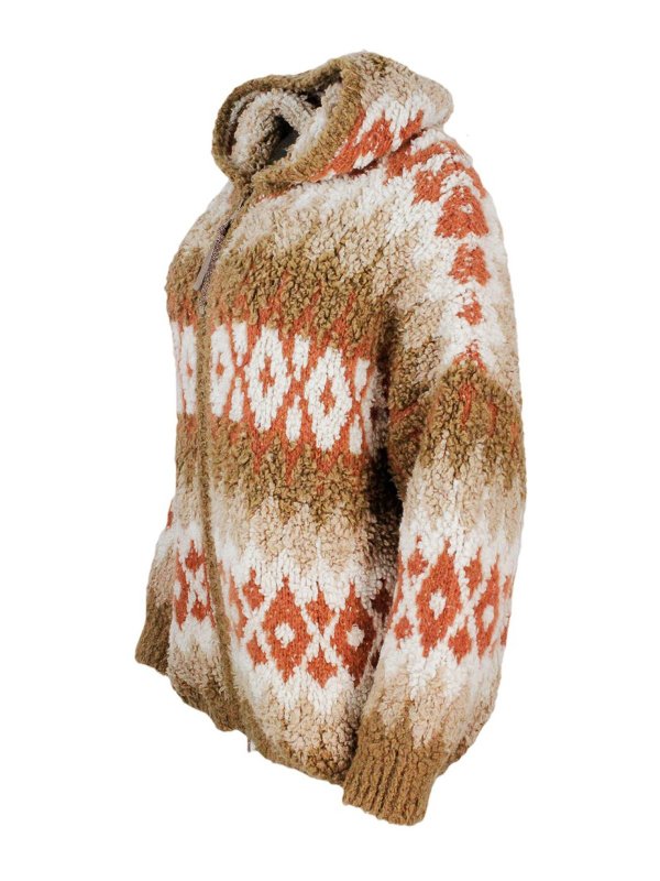 iKRIX BRUNELLO CUCINELLI: casual jackets - Patterned Teddy effect hooded jacket