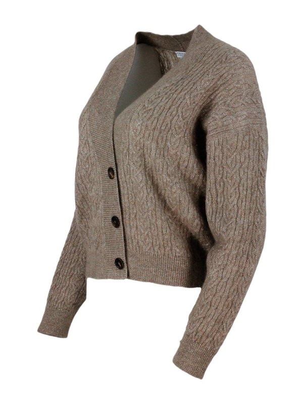 iKRIX BRUNELLO CUCINELLI: カーディガン - カーディガン - ブラウン