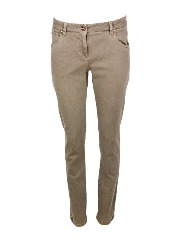 BRUNELLO CUCINELLI: Straight Leg Jeans - Straight Leg Jeans - Beige