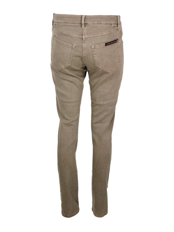 BRUNELLO CUCINELLI: Straight Leg Jeans online - Straight Leg Jeans - Beige