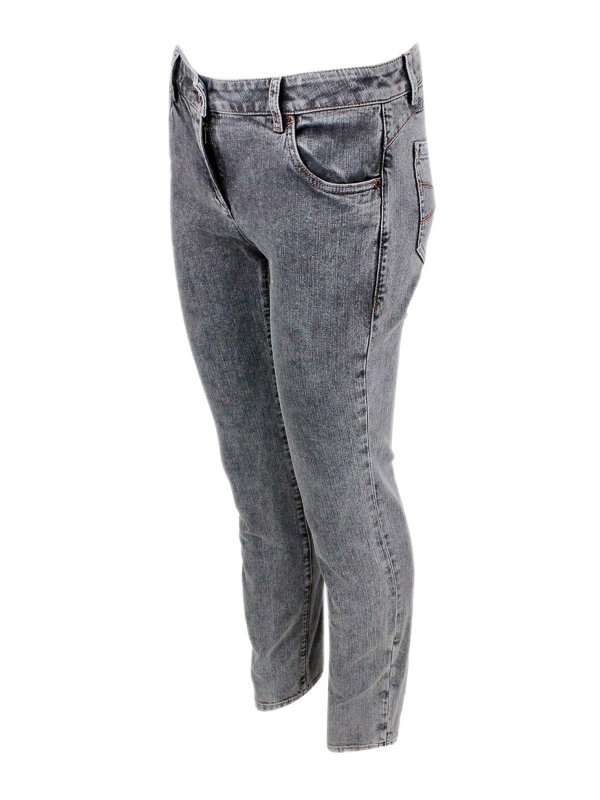 iKRIX BRUNELLO CUCINELLI: ストレートジーンズ - ストレートジーンズ - グレー