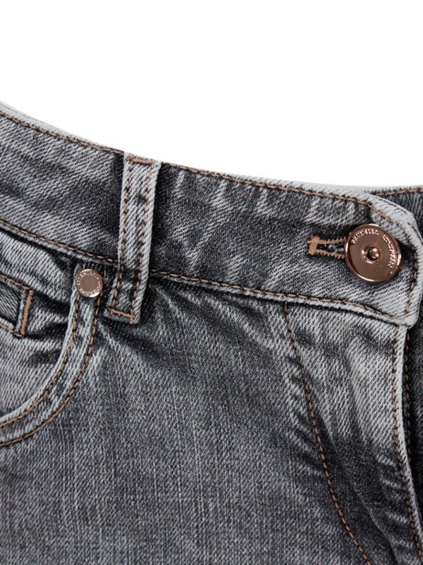 ストレートジーンズ - グレー shop online: BRUNELLO CUCINELLI