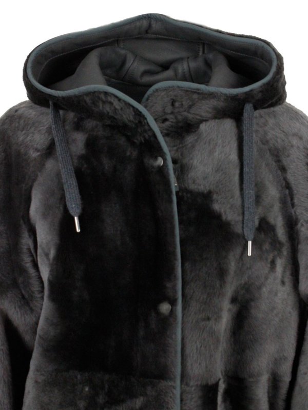 Abrigo De Piel - Gris shop online: BRUNELLO CUCINELLI