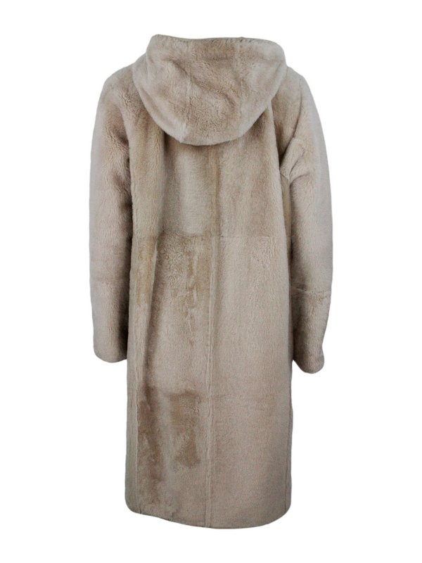 BRUNELLO CUCINELLI: Fur & Shearling Coats online - Shearling Soft reversible coat