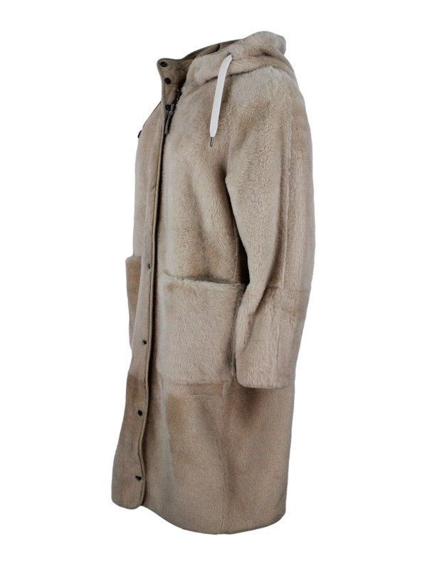 iKRIX BRUNELLO CUCINELLI: Fur & Shearling Coats - Shearling Soft reversible coat