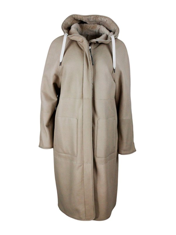BRUNELLO CUCINELLI buy online Shearling Soft reversible coat