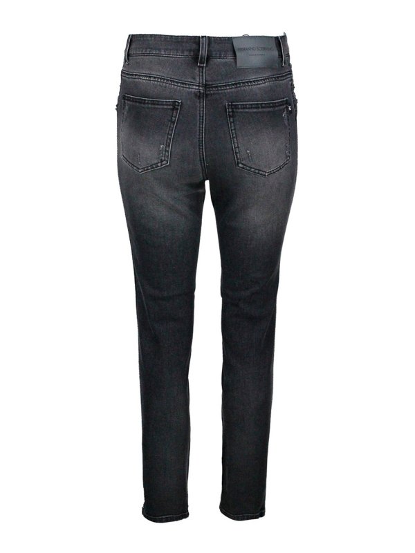 ERMANNO SCERVINO: Straight Leg Jeans online - Straight Leg Jeans - Schwarz