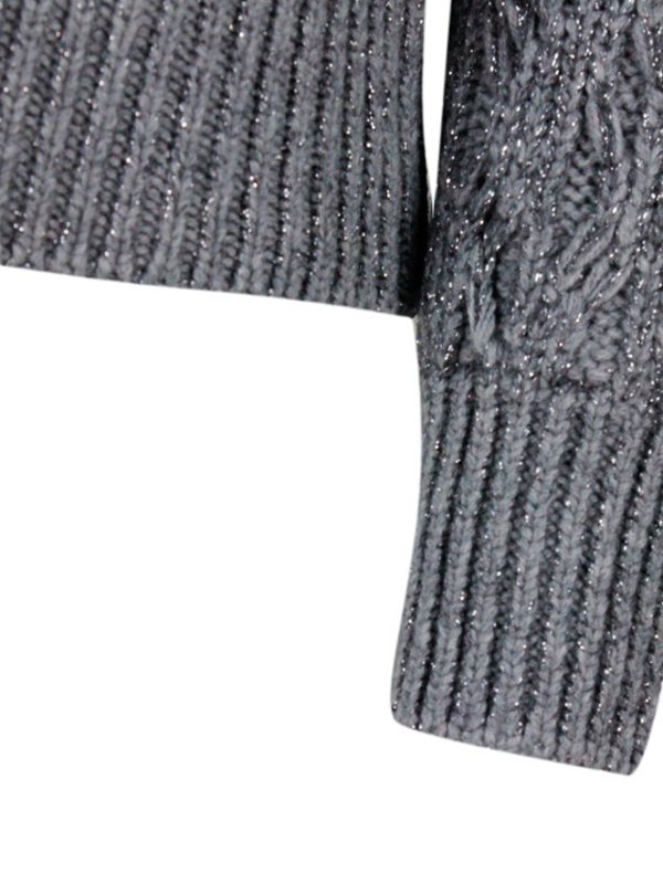 Pull Col Rond - Gris shop online: FABIANA FILIPPI