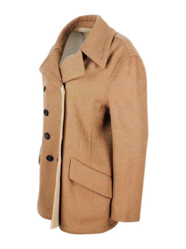iKRIX MALO: short coats - Wool and cashmere double-breasted coat