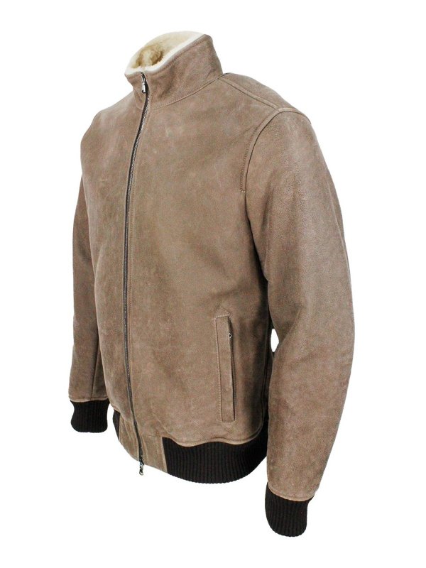 iKRIX BARBA: Lederjacken - Lederjacke - Beige
