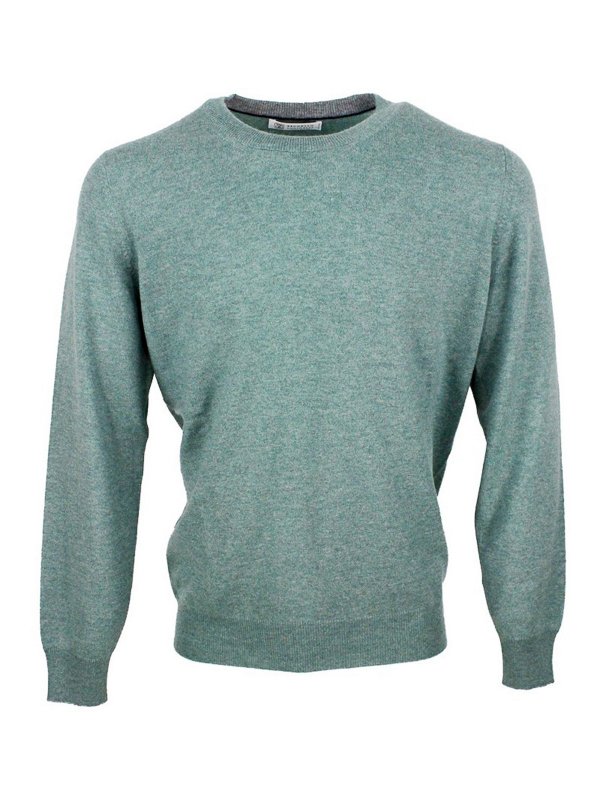 BRUNELLO CUCINELLI: Pull col rond - Pull Col Rond - Vert