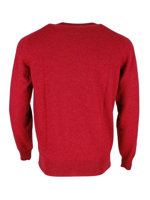 BRUNELLO CUCINELLI: Strickpullover mit Rundhalsausschnitt online - Rundhalspullover - Rot