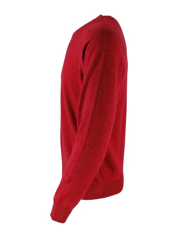 iKRIX BRUNELLO CUCINELLI: Strickpullover mit Rundhalsausschnitt - Rundhalspullover - Rot