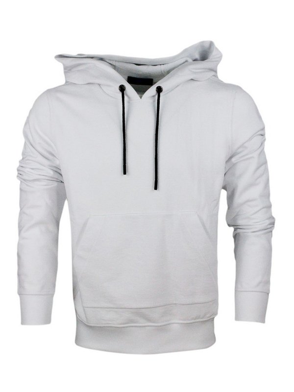 KITON: Sweatshirts & Sweaters - Cotton hoodie with terrycloth logo