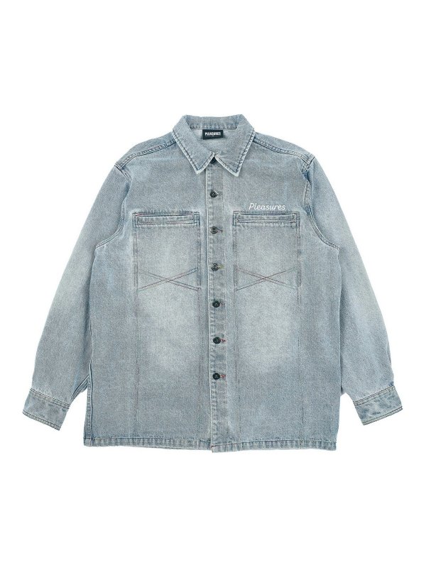 PLEASURES: casual jackets - Mentor denim work jacket