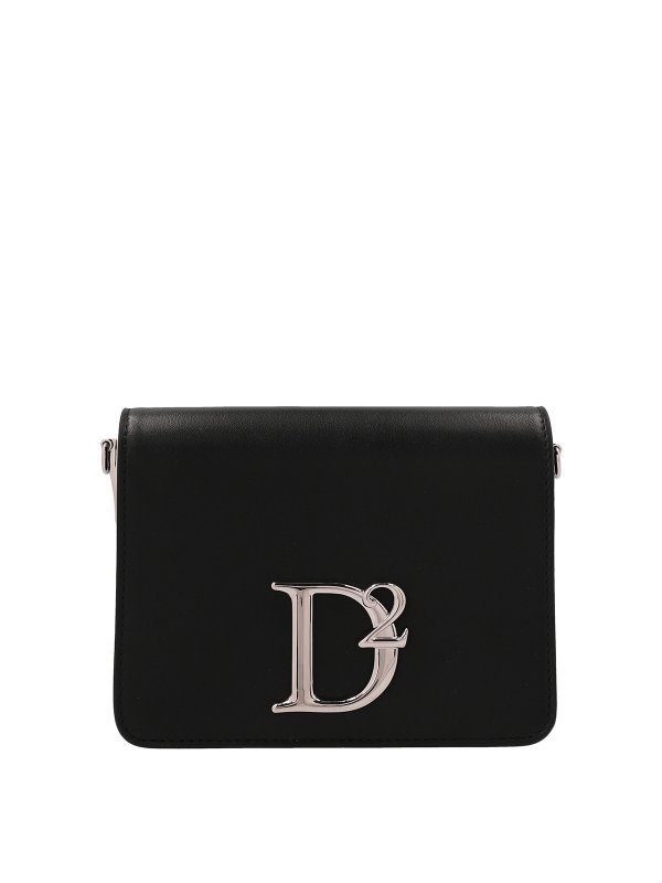 DSQUARED2: Sacs portés épaule  - Technical D2 Statement - Noir