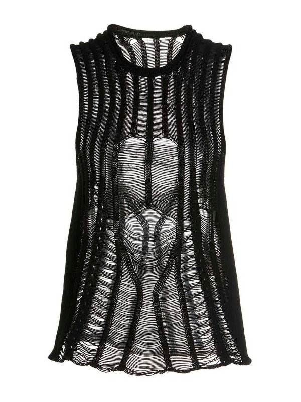 DION LEE: Tops & Tank tops - Braid Reflective top